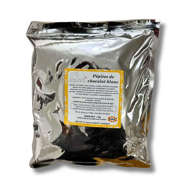 XL PEPITES DE CHOCOLAT BLANC - 1KG