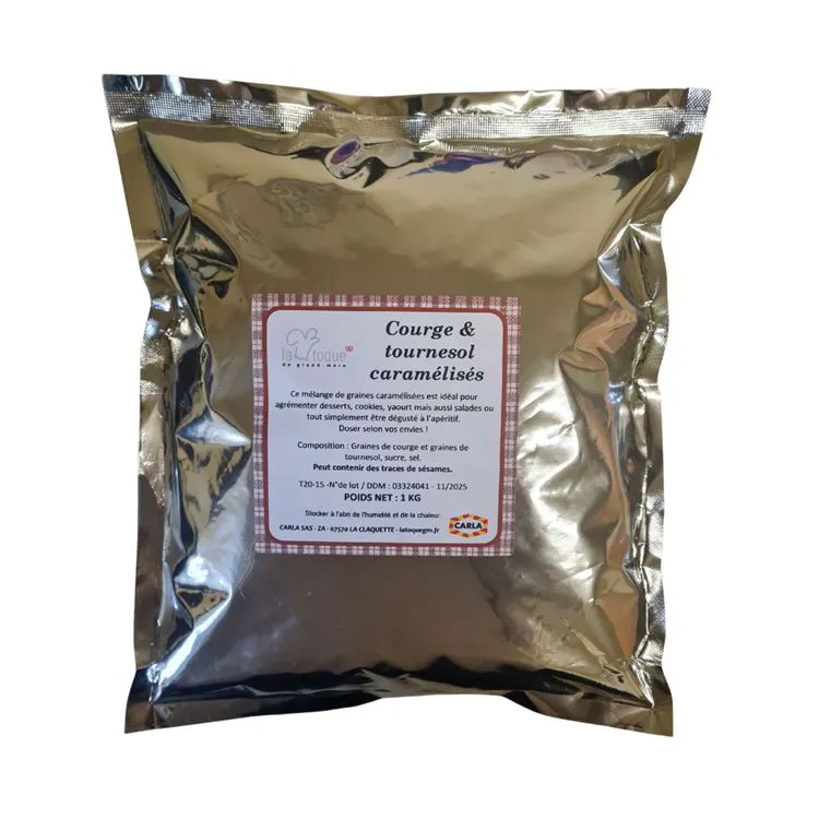 COURGES ET TOURNESOL CARAMELISES - 1 KG