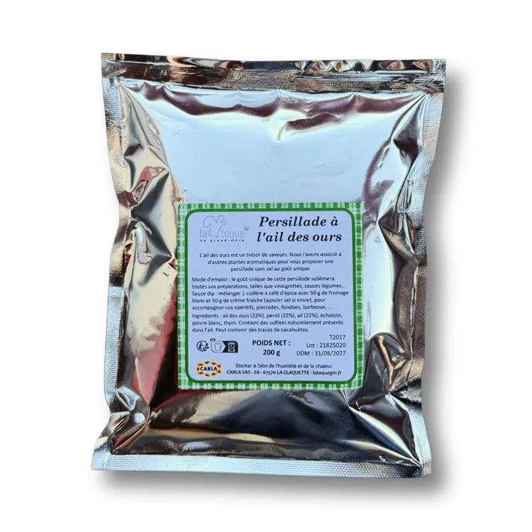 XL PERSILLADE A L'AIL DES OURS SANS SEL