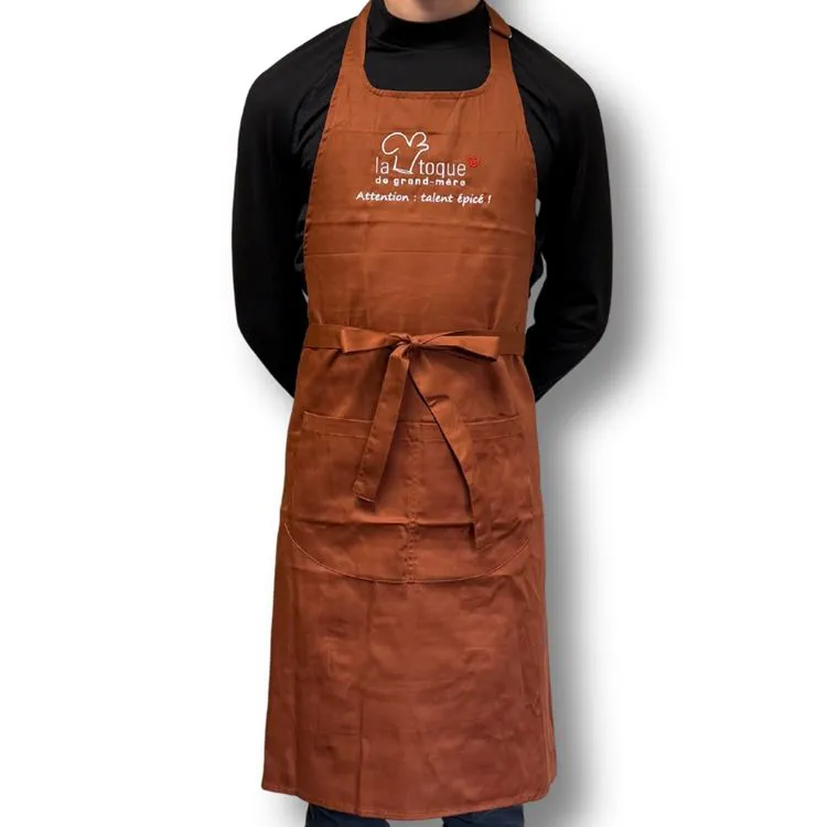 TABLIER CACAO "Attention : talent &eacute;pic&eacute; !"